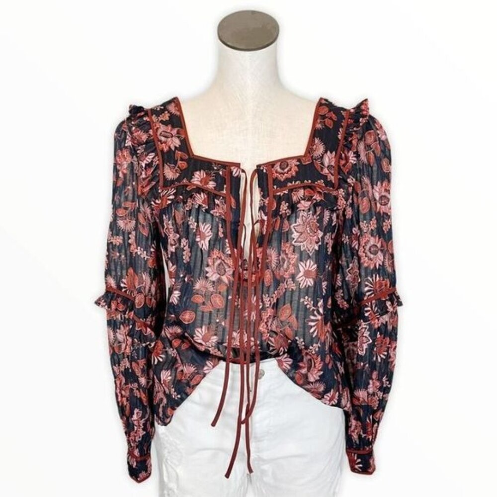 STEVIE MAY Floral Boho Top